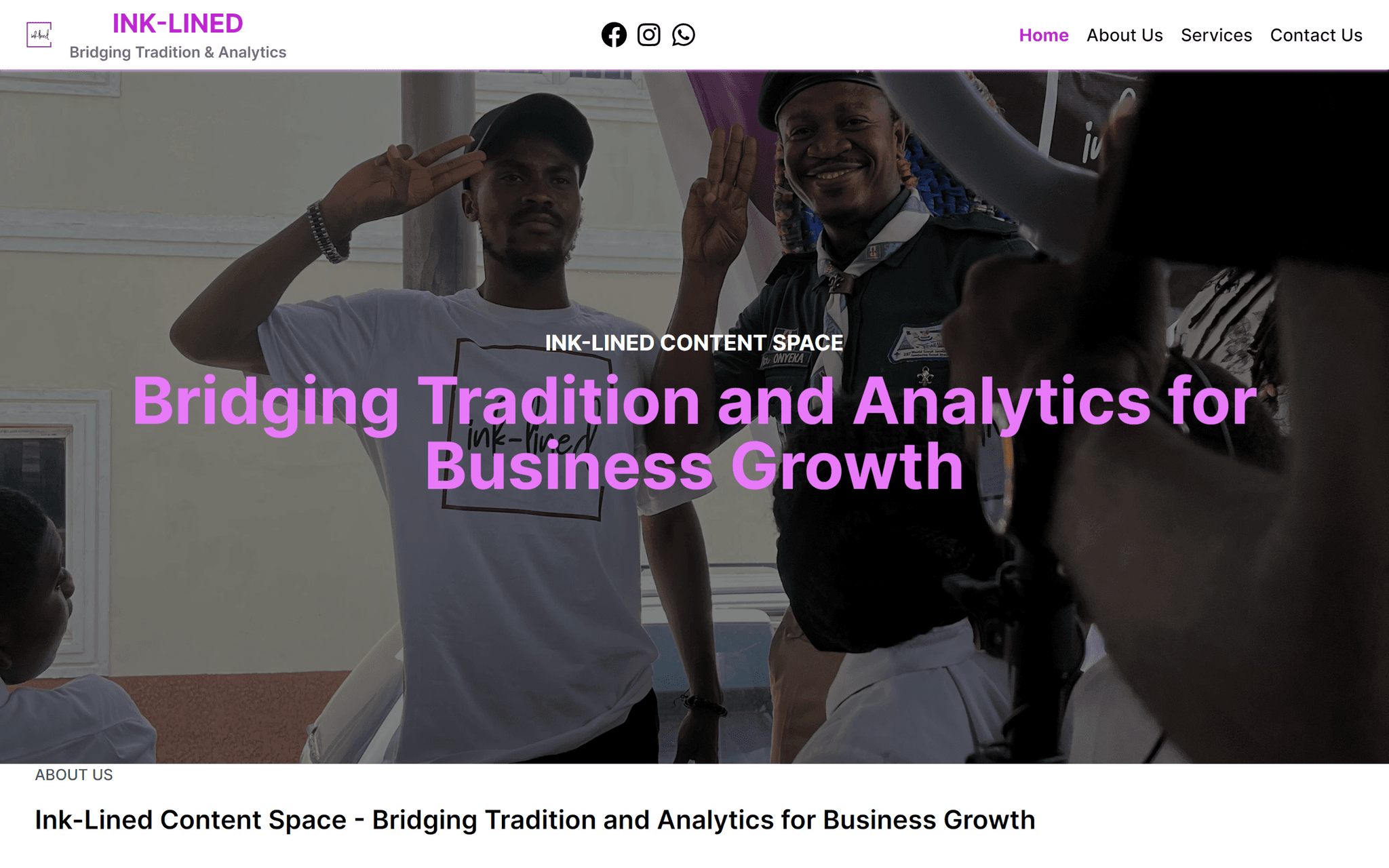 Ink-lined Content Banner