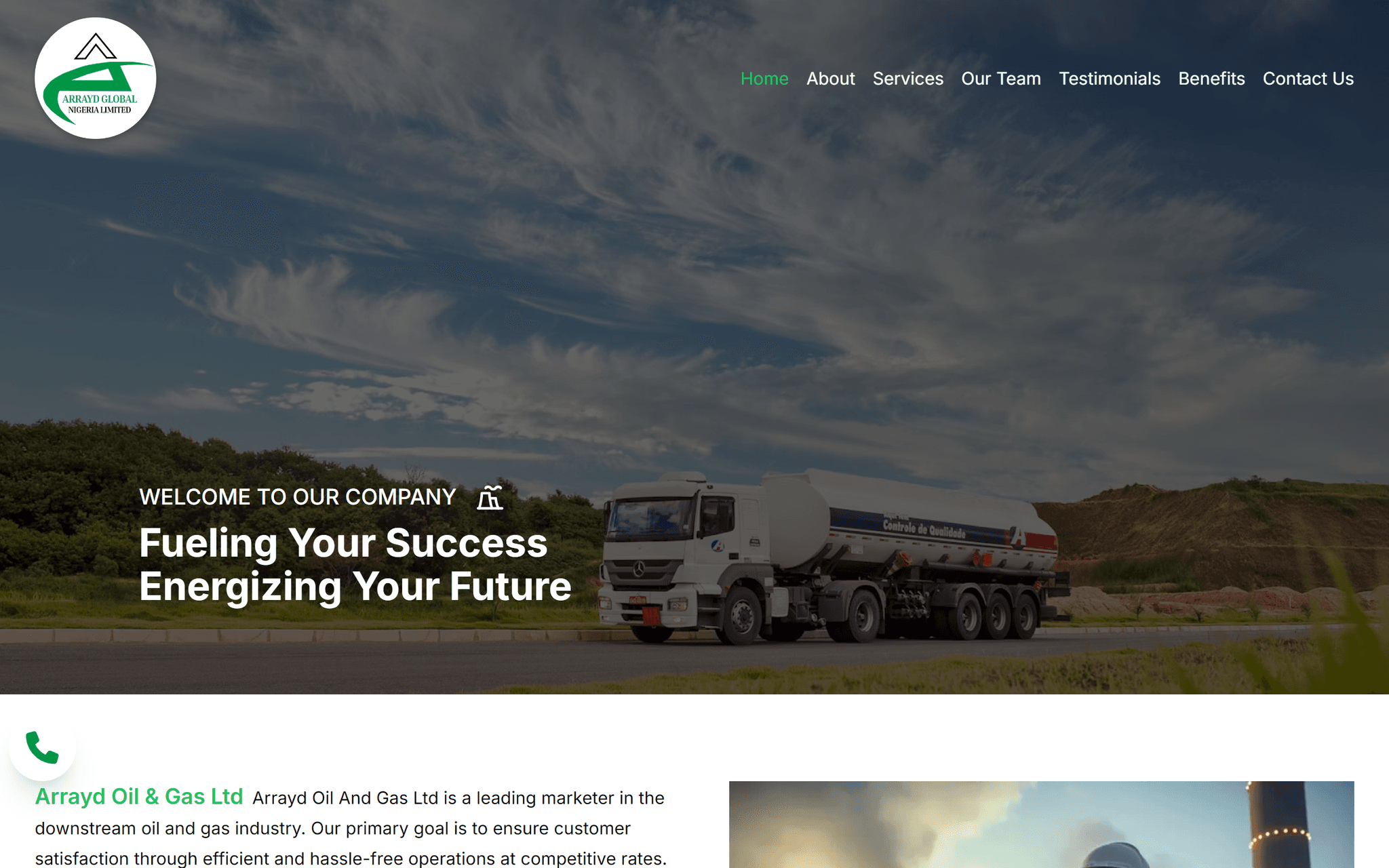 Arrayd Oil & Gas Banner