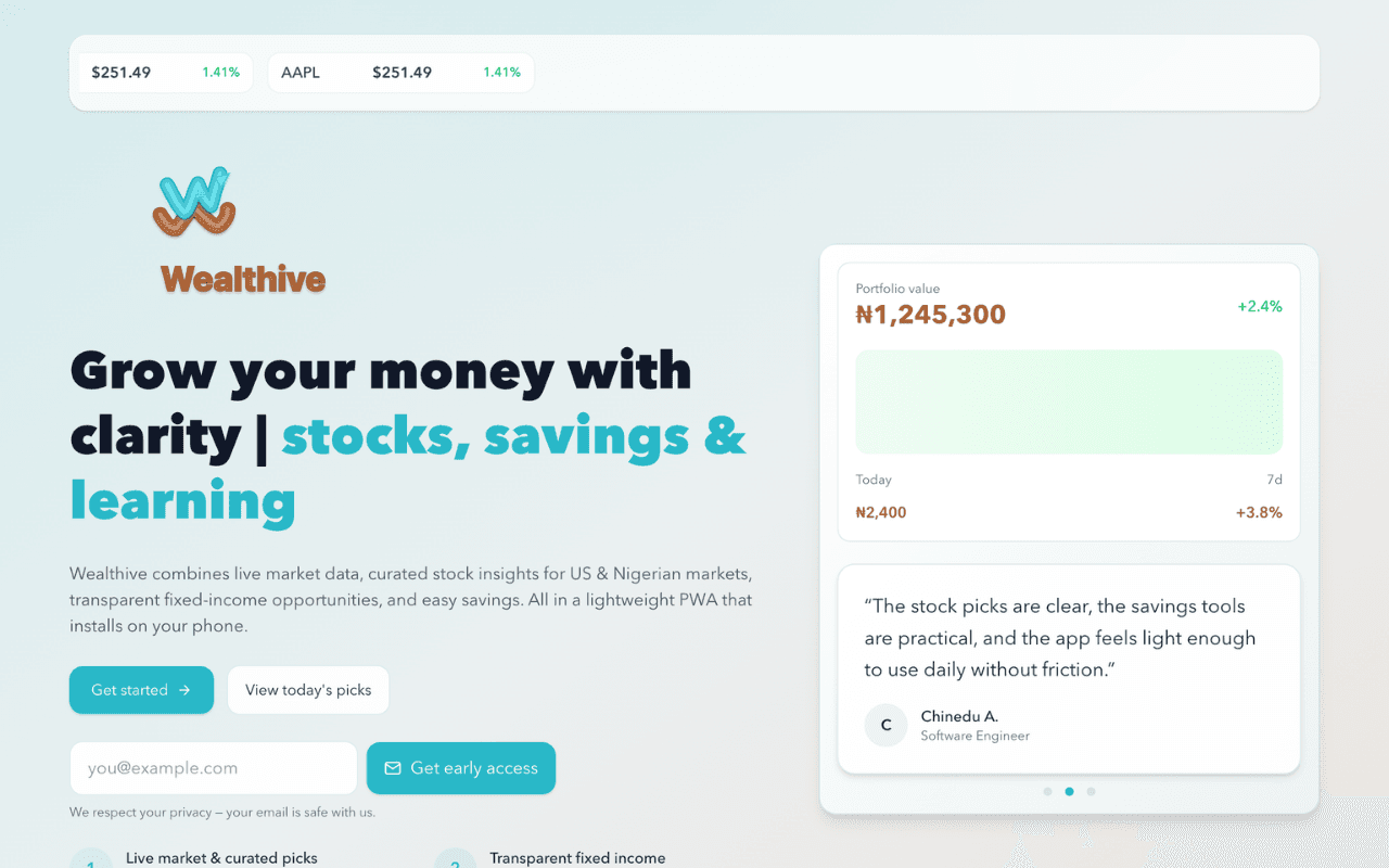WealthHive Banner