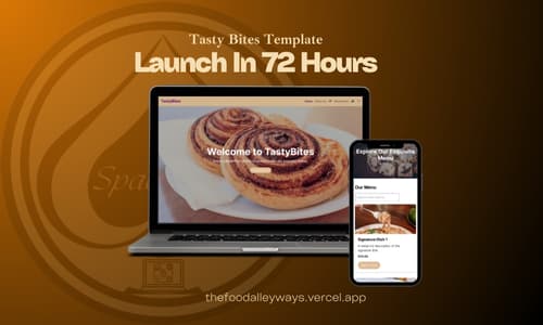 TastyBites Cuisine Website Model landscape preview