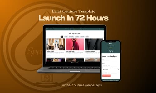 Eclat Couture – Website Template Preview