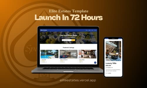 Elite Estates - Real Estate Website Template landscape preview