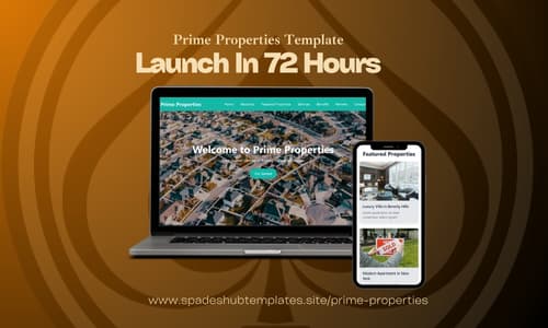Prime Properties Website Template landscape preview
