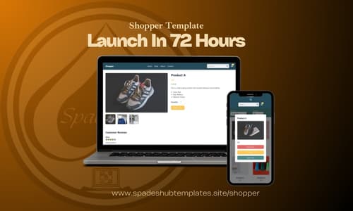 Shopper Website Template landscape preview